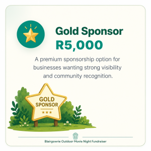 Gold Movie Night Sponsor — R5,000