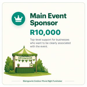 Main Event Sponsor — R10,000